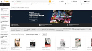 Capture du site internet de la Fnac pour acheter des ebooks